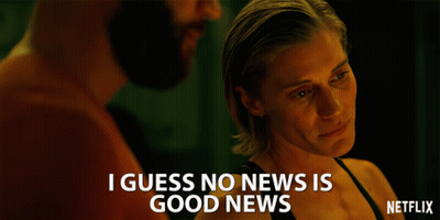 Man And Woman Looking At Each Other Netflix Ad GIF