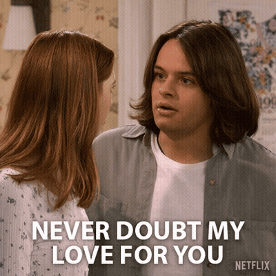 Man And Woman Looking At Each Other Never Doubt My Love GIF