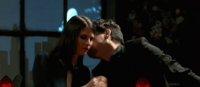 Man And Woman Looking At Each Other GIF