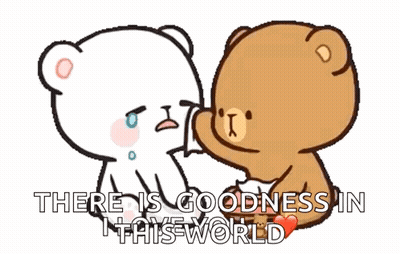 Man And Woman Looking At Each Other Saying I Know You Are Hurting But I Am Here For You GIF