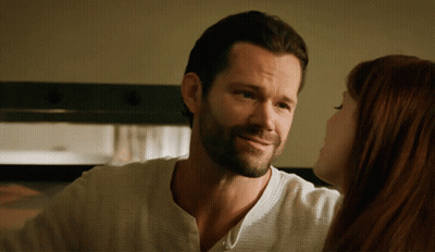 Man And Woman Looking At Each Other GIF