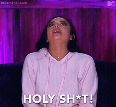 Man And Woman Looking At Each Other With Red Scarf GIF