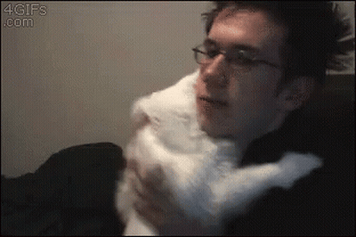 Man And Woman Looking At Each Other Woman Hair Bun GIF