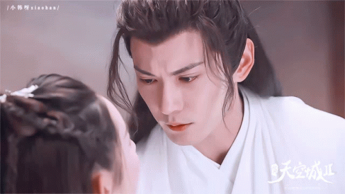 Man And Woman Looking At Each Other GIF