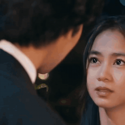 Man And Woman Looking At Each Other GIF
