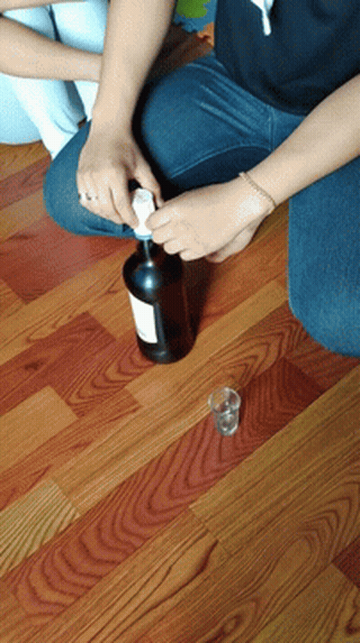 Man And Woman Looking With Netflix Logo GIF