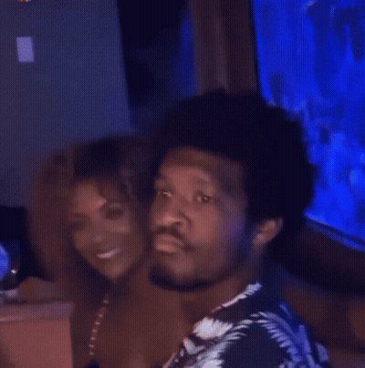 Man And Woman Making Funny Faces GIF