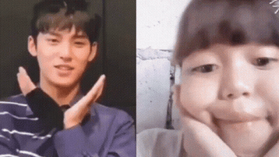 Man And Woman Making Funny Faces GIF