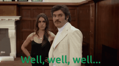 Man And Woman Next To Each Other Well Well Well GIF
