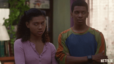 Man And Woman Next To Netflix GIF