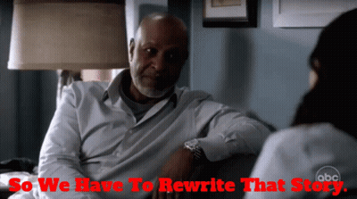 Man And Woman On Couch Saying So We Have To Rewrite That Story GIF