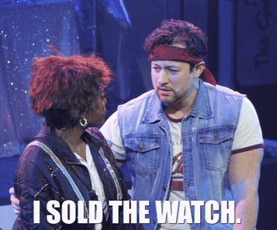 Man And Woman On Stage Saying I Sold The Watch GIF