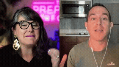 Man And Woman On Video Call GIF