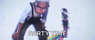 Man And Woman Party Time GIF
