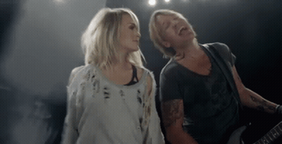 Man And Woman Playing Guitars GIF
