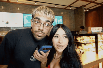 Man And Woman Posing Balenciaga Paris Shirt GIF