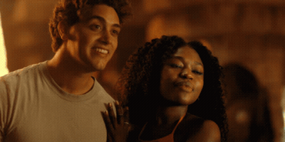 Man And Woman Posing For Picture GIF