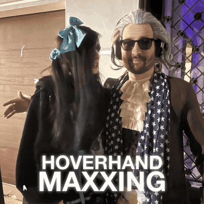 Man And Woman Posing Hoverhand Maxxing GIF