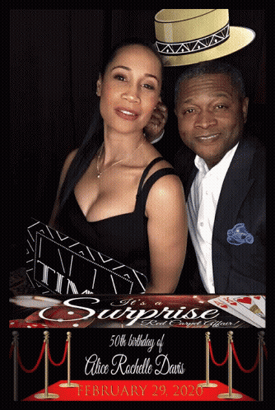 Man And Woman Posing With Surprise Sign GIF