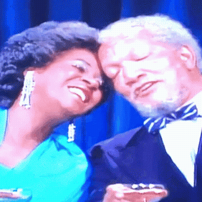 Man And Woman Posing Woman In Blue Dress GIF