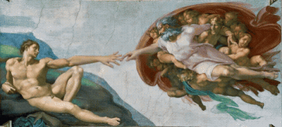Man And Woman Reaching Out To Each Other GIF