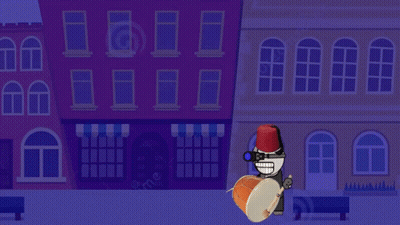 Man And Woman Riding Bike Down Street GIF