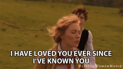 Man And Woman Running In Field GIF
