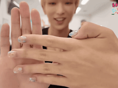 Man And Woman's Nails With Shady Af Comebacks GIF