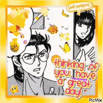 Man And Woman Saying Good Morning GIF