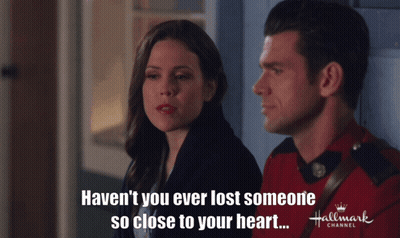 Man And Woman Saying Haven't You Ever Lost Someone GIF