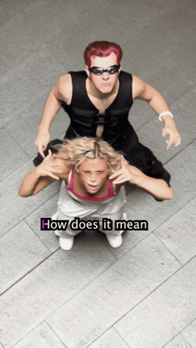 Man And Woman Saying How Does It Mean GIF