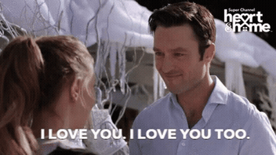 Man And Woman Saying I Love You GIF