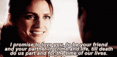 Man And Woman Saying I Promise To Love You GIF