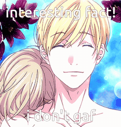 Man And Woman Saying Interesting Fact I Don't Gaf GIF