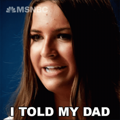 Man And Woman Saying It's A Good News Kind Of Day GIF