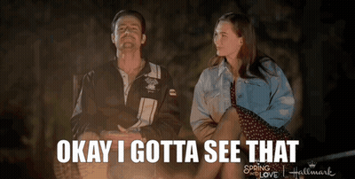 Man And Woman Saying Okay I Gotta See That GIF