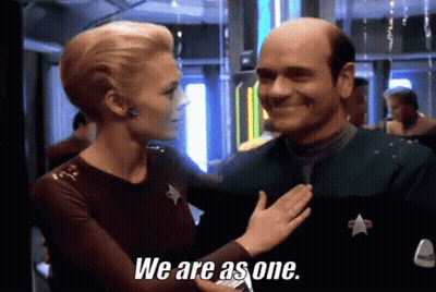 Man And Woman Saying We Are As One GIF