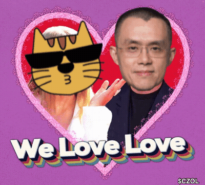 Man And Woman Saying We Love Love GIF