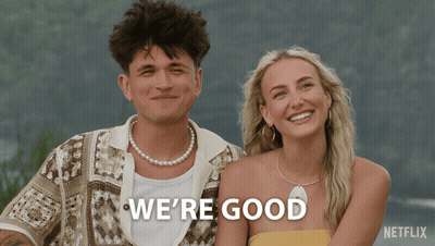 Man And Woman Saying We're Good GIF