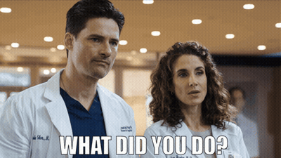 Man And Woman Saying What Did You Do GIF