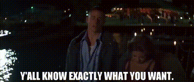 Man And Woman Saying Y'all Know Exactly What You Want GIF