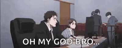 Man And Woman Sitting At Table With Microphone GIF