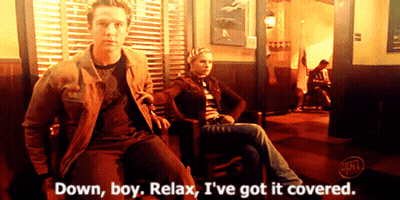 Man And Woman Sitting Down Boy Relax I've Got It Covered GIF