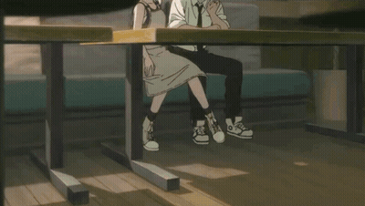 Man And Woman Sitting Eyes Closed GIF