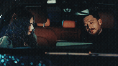 Man And Woman Sitting In Car GIF