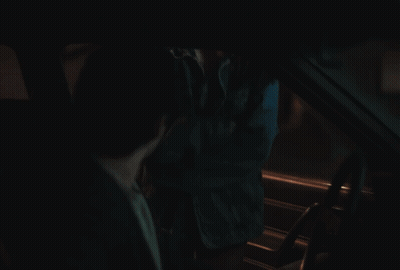 Man And Woman Sitting In Car At Night Woman Smiling GIF