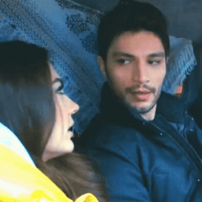 Man And Woman Sitting In Car Talking GIF
