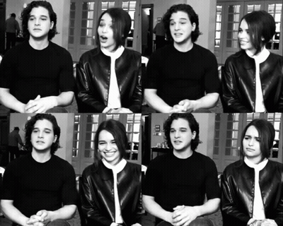 Man And Woman Sitting Next To Each Other GIF