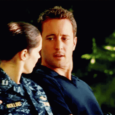 Man And Woman Sitting Next To Each Other Patterson Uniform GIF