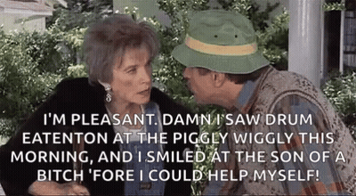 Man And Woman Sitting On Porch Talking GIF